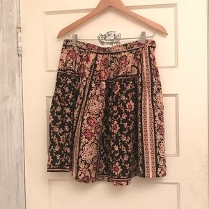 Betsy Johnson Pinup Floral Circle Skirt Size S/M